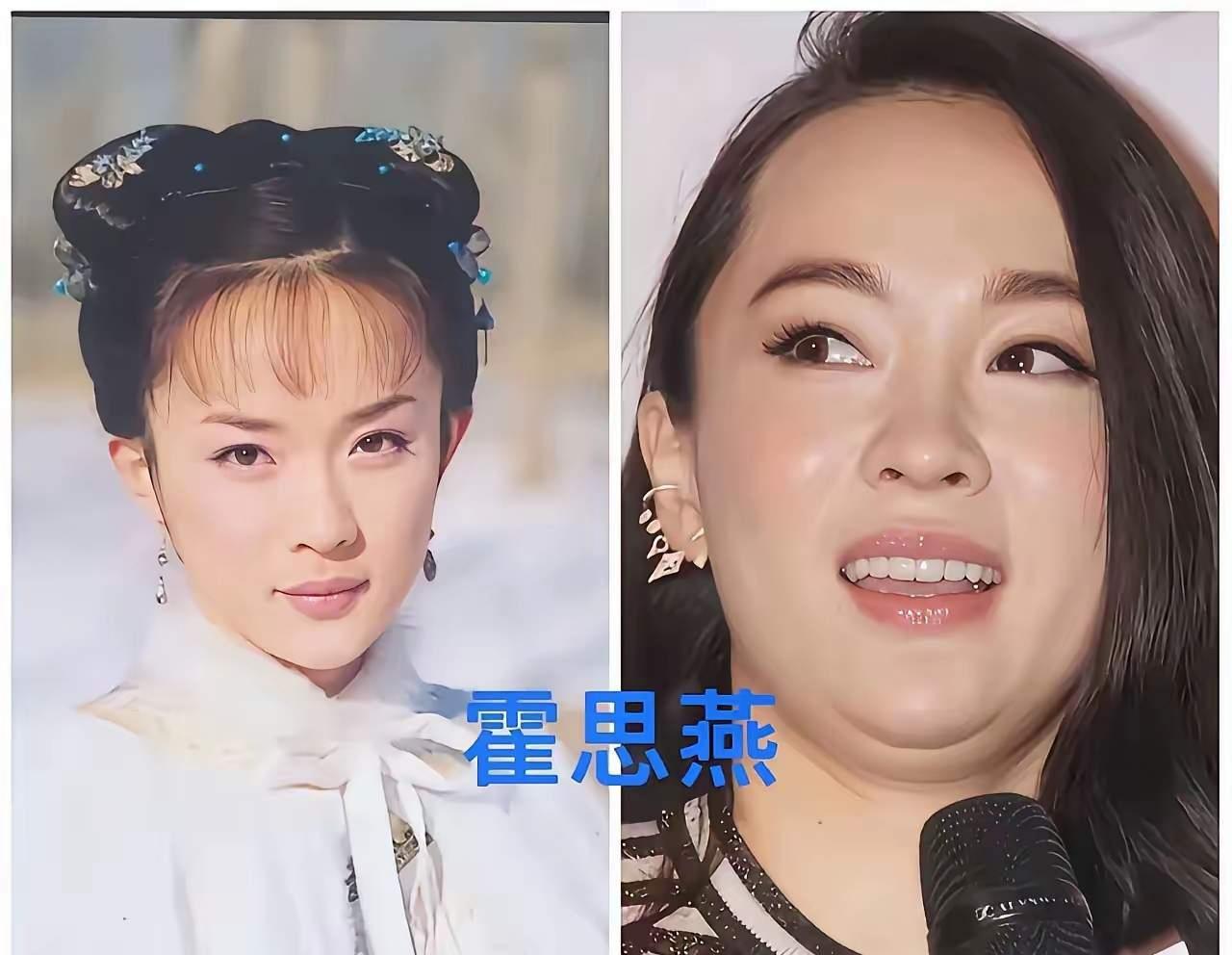 三位陪伴我们长大的女神现状大变，体态明显发福，青春时的惊艳颜值早已不复存在