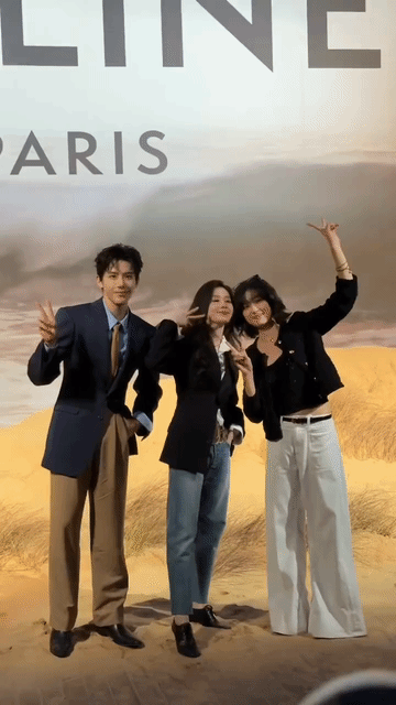 孙千穿这白裤子都是给什么人设计的？孙千172＋的身高穿着高跟鞋，裤子还拖在地上，