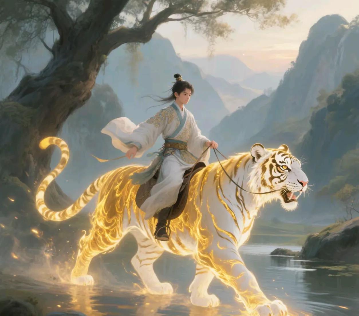 生肖虎，明天就等着偷着乐吧！人在家中坐，喜运天上来～祥云绕身，霉运退散，前