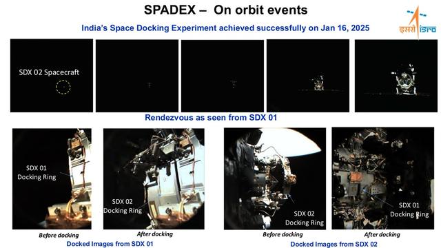 ISRO自证清白! 首次公布太空对接前后超清画面, 但又来一个争议点
