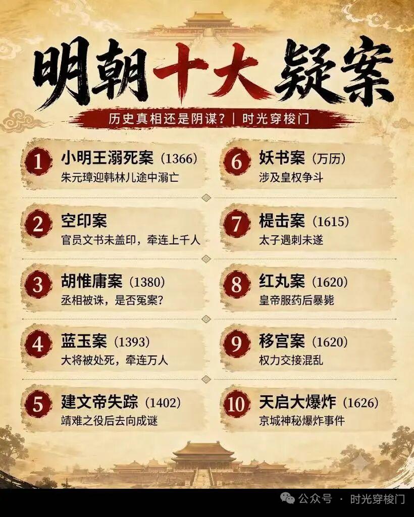 明朝有不少令人称奇的疑案。就说明末三大案，先看梃击案，万历四十三年，蓟州汉子张差