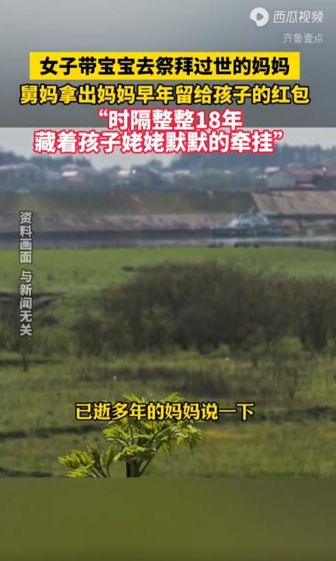 “泪目了！”内蒙古，女子带着五个月大的女儿回老家，去祭拜已经去世十八年的母亲。祭