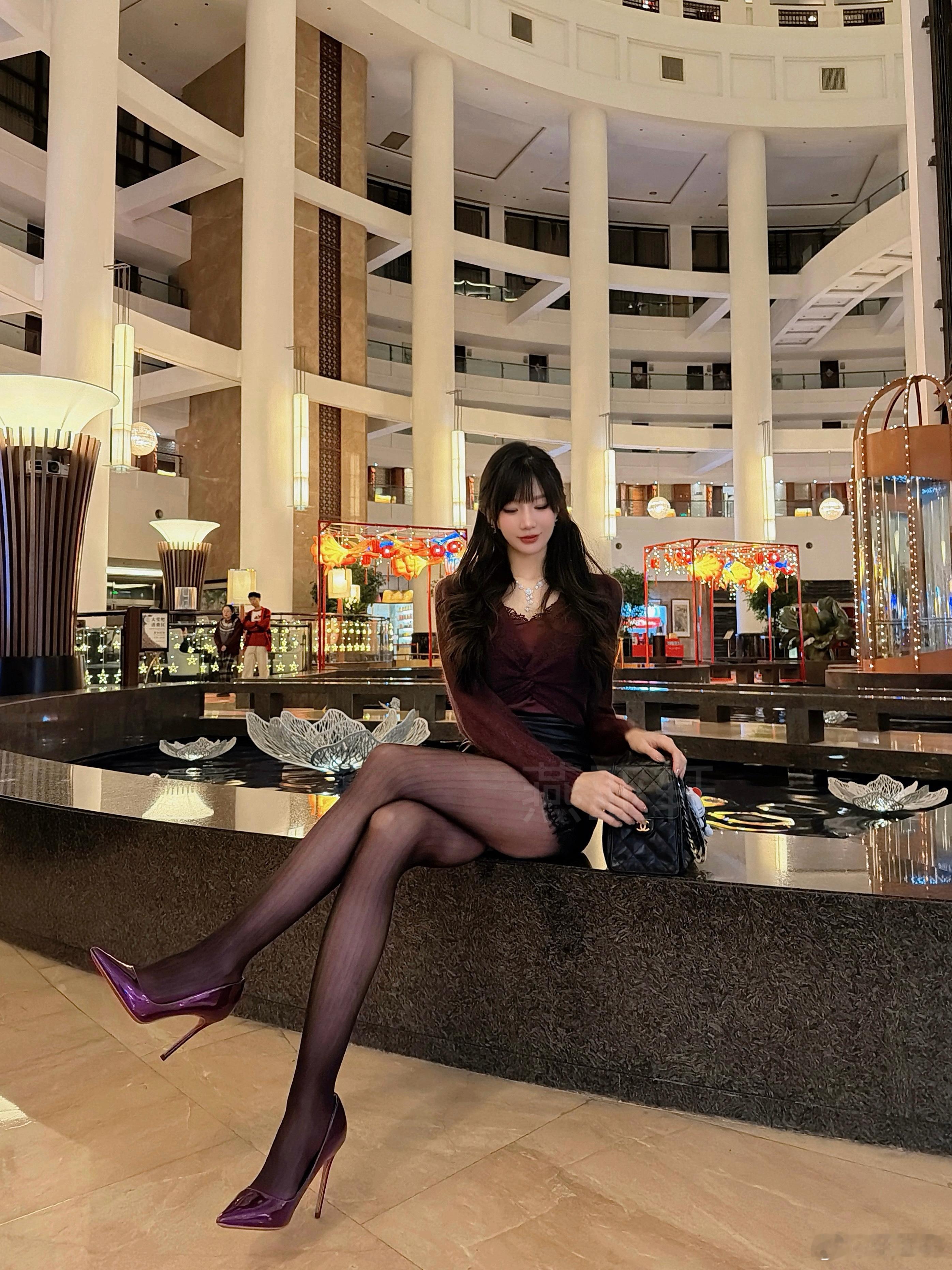 紫韵尤物💜OOTD今天穿什么涞觅,不止丝滑