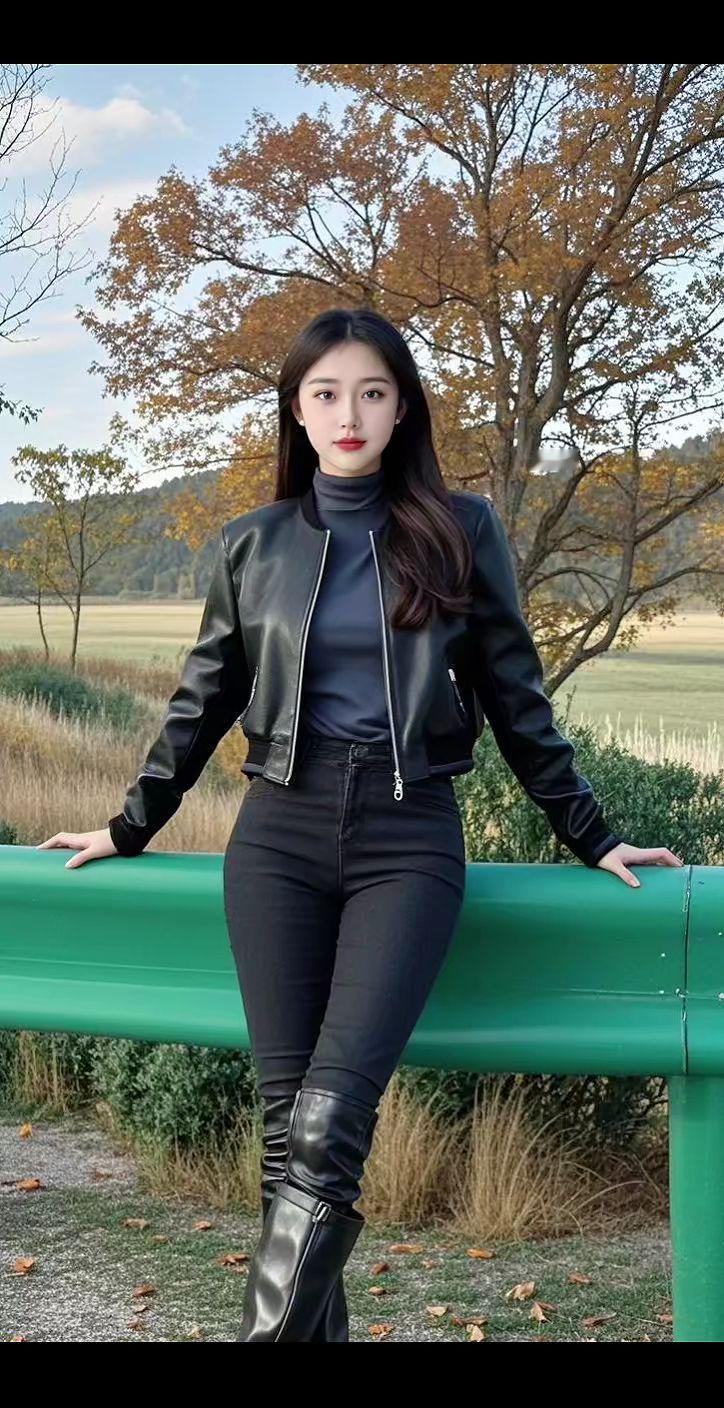 清纯甜美紧身牛仔裤好身材好气质