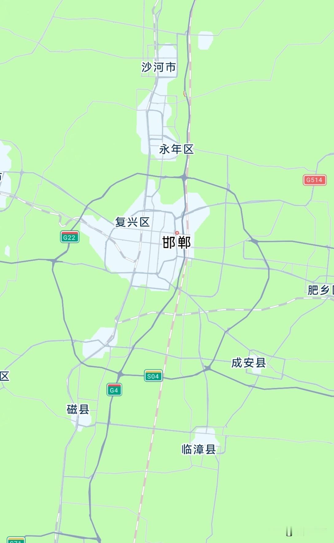 邯郸这座城市的绕城高速规划得够长远的，特别是南边，其离市区的距离比整个城区都要远