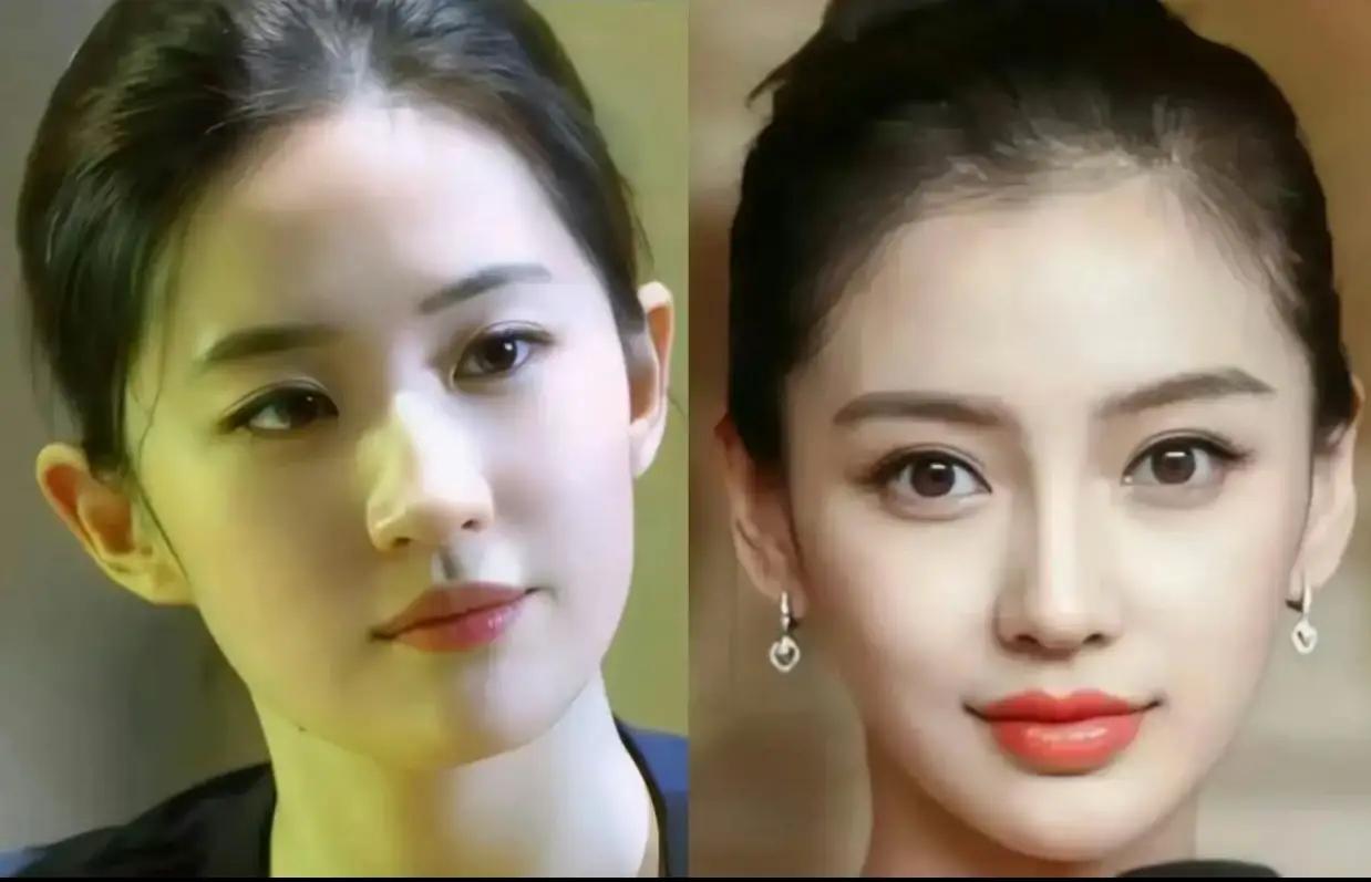 终于懂了什么叫美人在骨不在皮。同样都是颜值在线。把两人放在一起，哪个成了陪衬