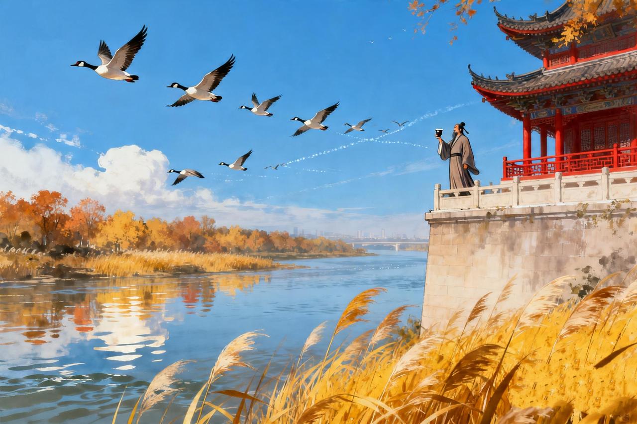 抽刀断水水更流，举杯消愁愁更愁有一种愁，叫李白。是“举杯消愁愁更愁”，是“与尔