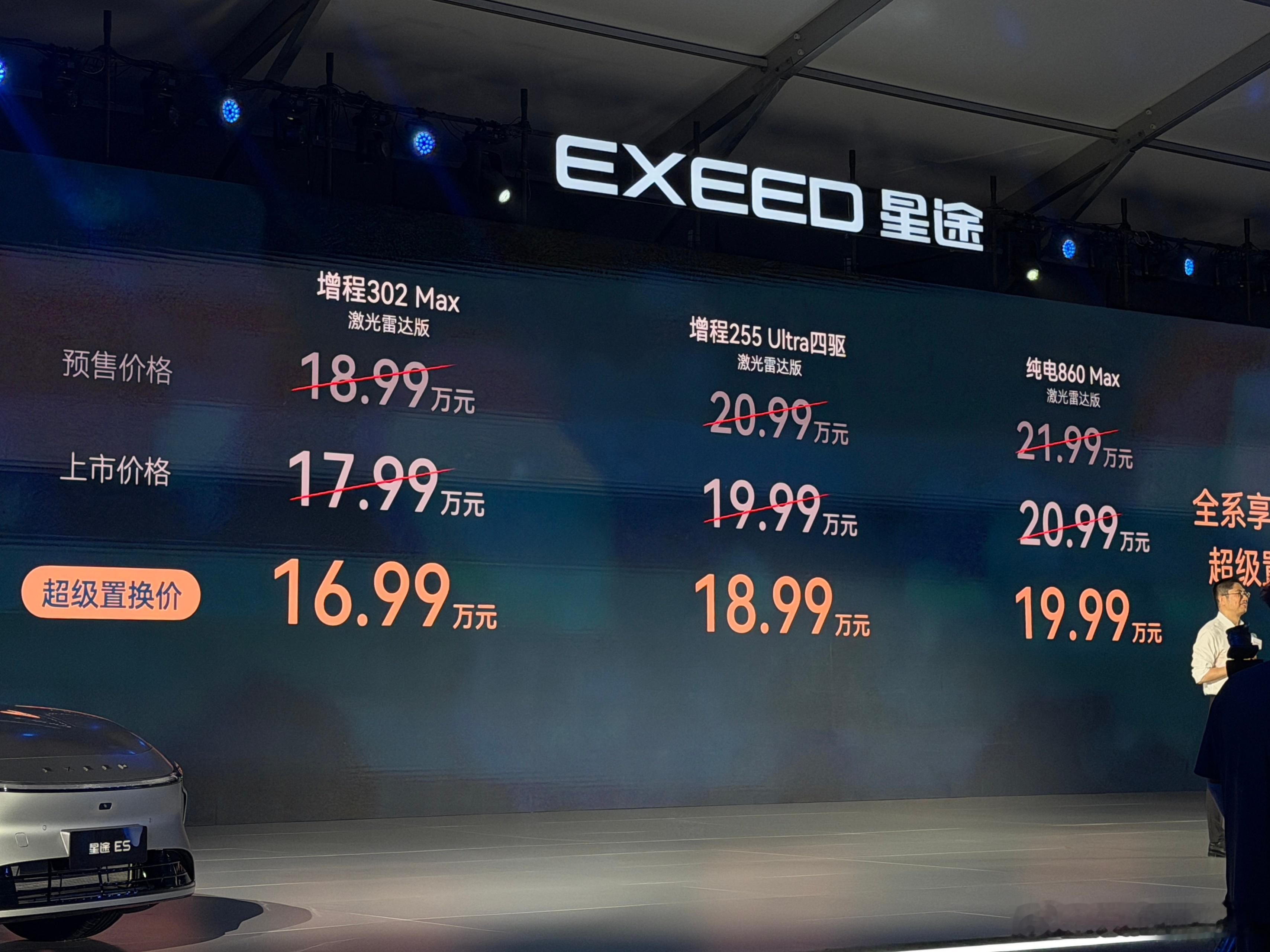 2027款星途ES正式上市，这次价格确实给得挺有诚意。增程302Max激光雷达