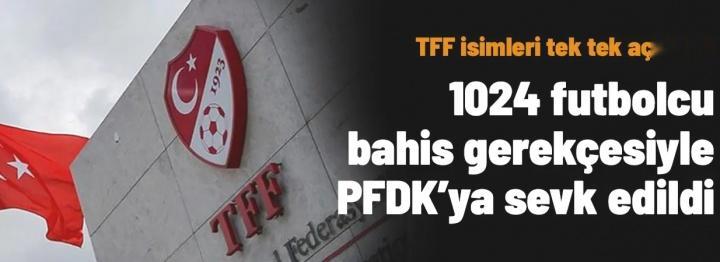 土耳其足协官方宣布，在针对职业联赛开展的赌博调查中，已确定有1024名球员参与赌