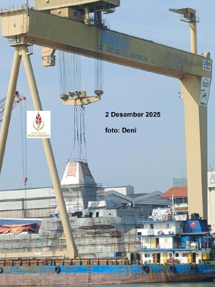 配备64单元垂发和四面主动相控阵雷达，满排6600吨，印尼建造的“红白”级护卫舰