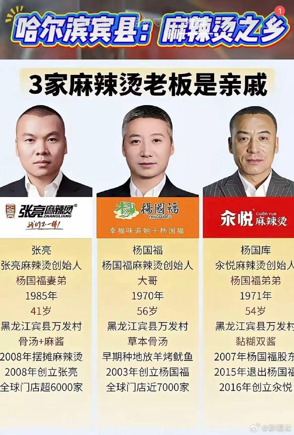 三家麻辣烫竟然是一家人？​