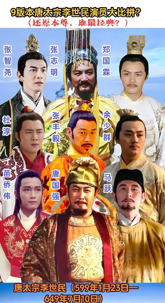 各版本饰演过唐太宗李世民的演员演技大比拼？演技比拼，谁最经典？​​​