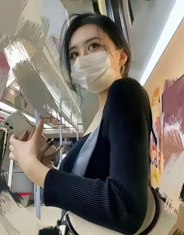 你觉得她戴口罩好看还是不戴口罩漂亮？