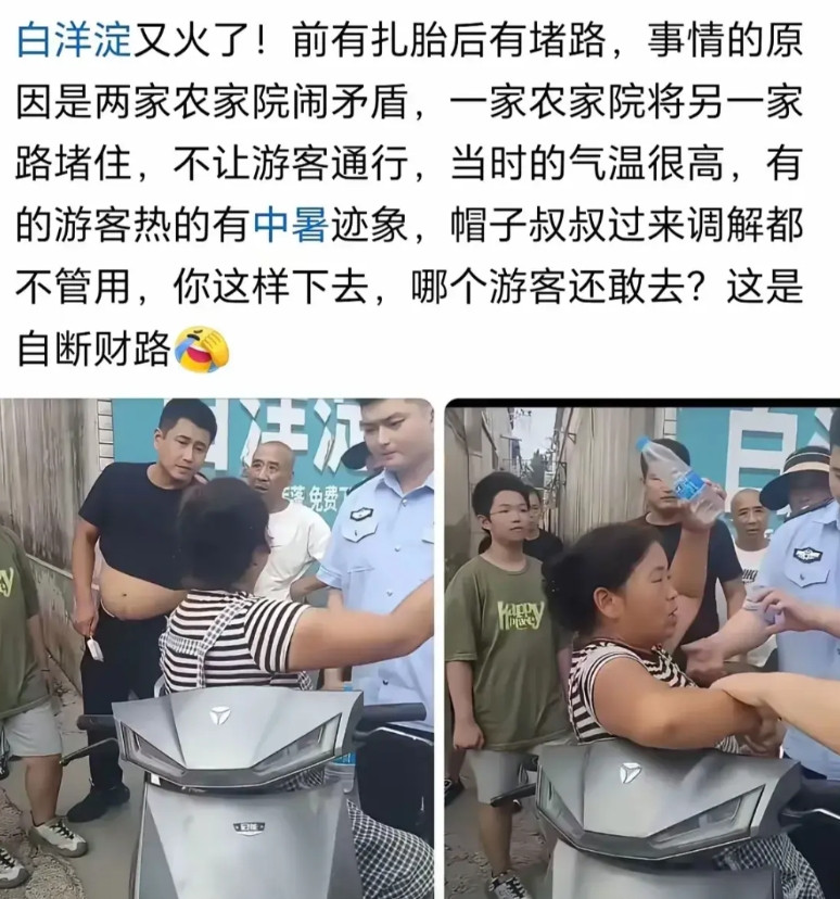 白洋淀欢迎你我们虽曾经郑重承诺，不坐船也不扎轮胎。但没有承诺不消费也不堵路。