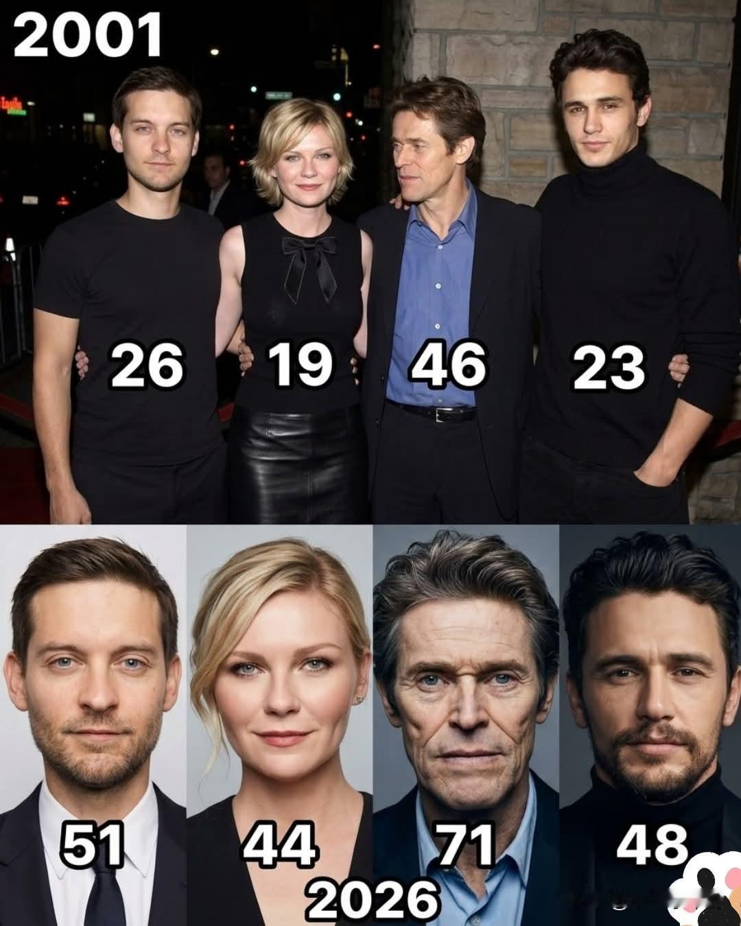 25年后：初代《蜘蛛侠》演员今昔对比照，看完让人惊叹