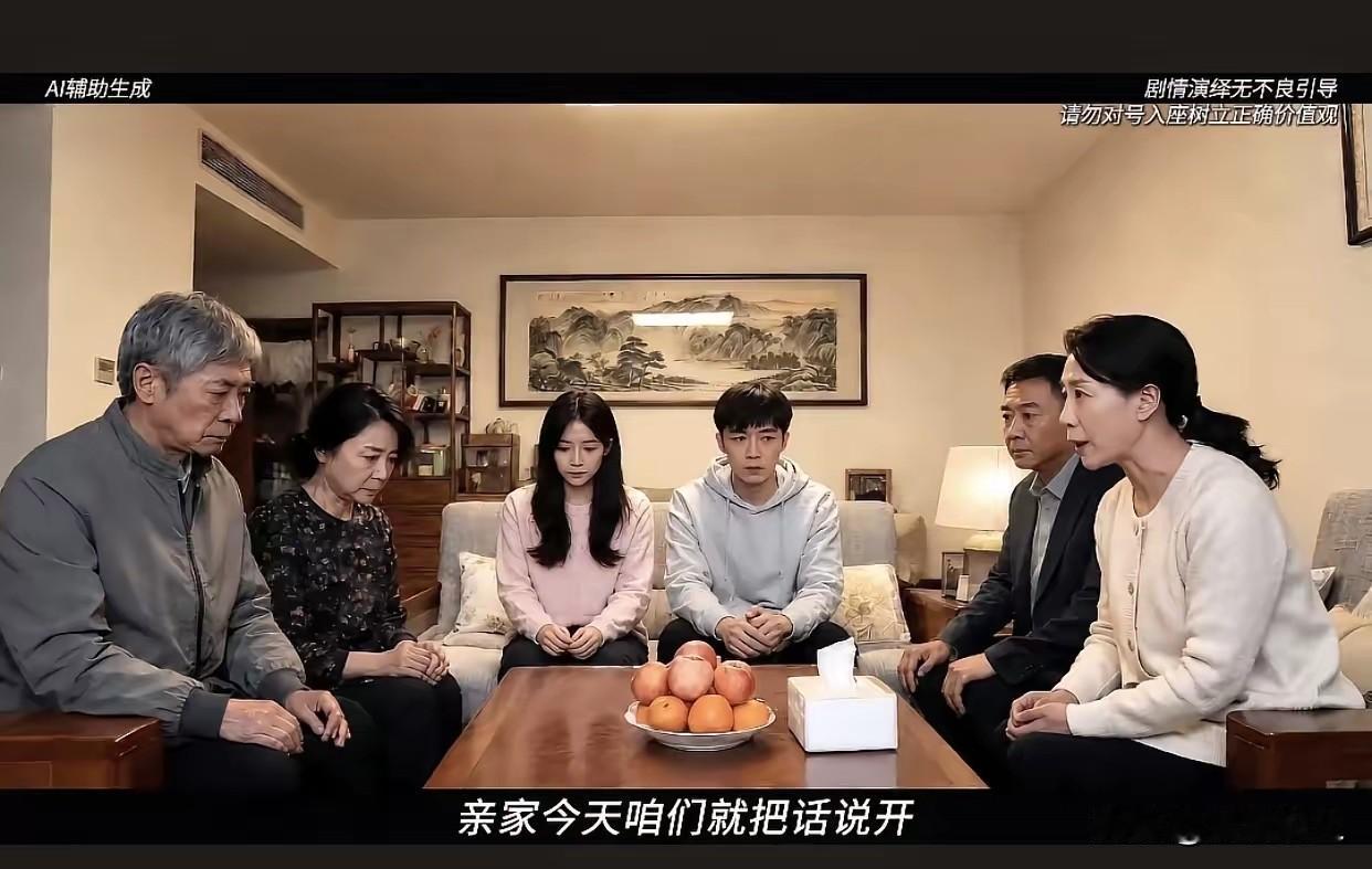 两亲家见面，终究把子女的婚事谈崩了。男方妈妈开门见山的说：我们家买了房，也装修