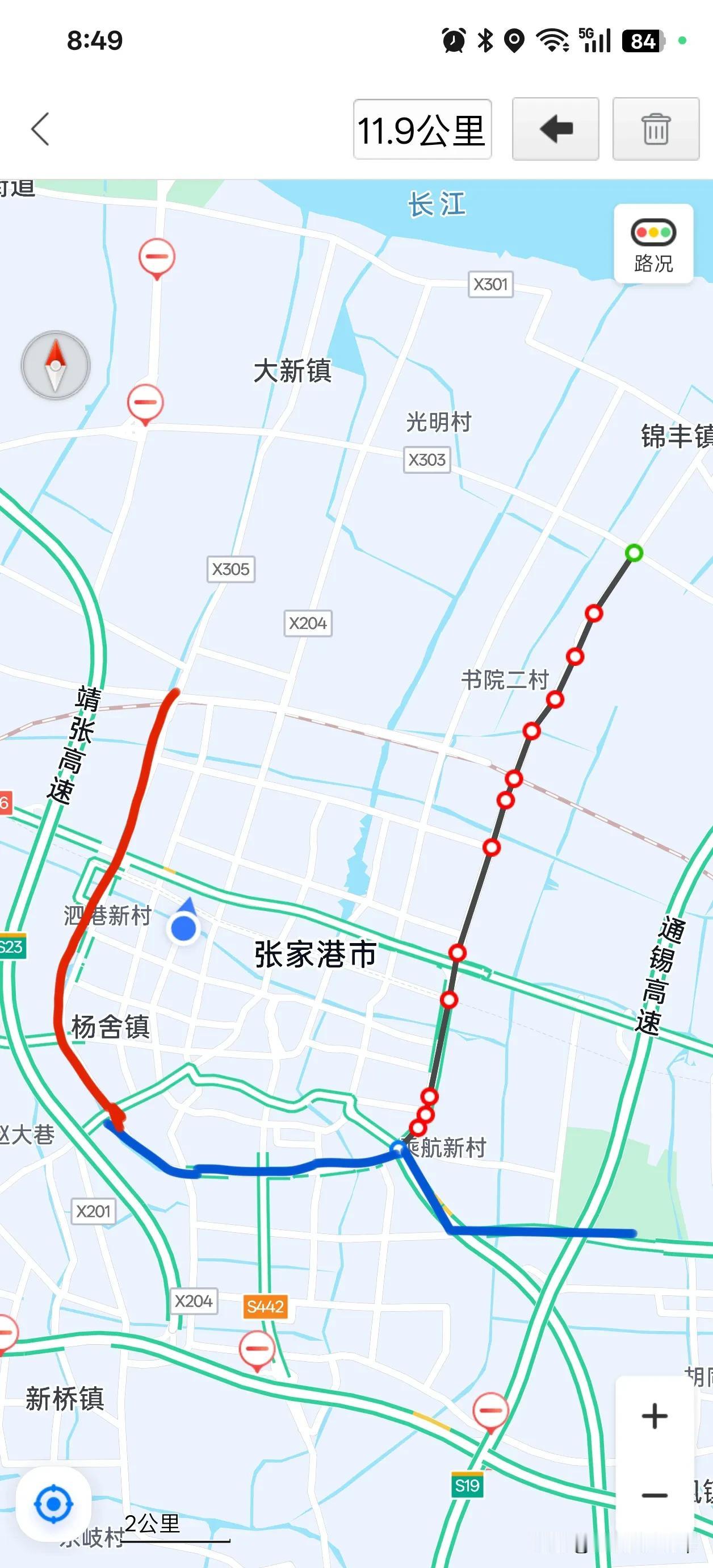 张家港高架快速路，再开通6km现在从手无高架快速路苏州垫底，到紧追常熟，当然和