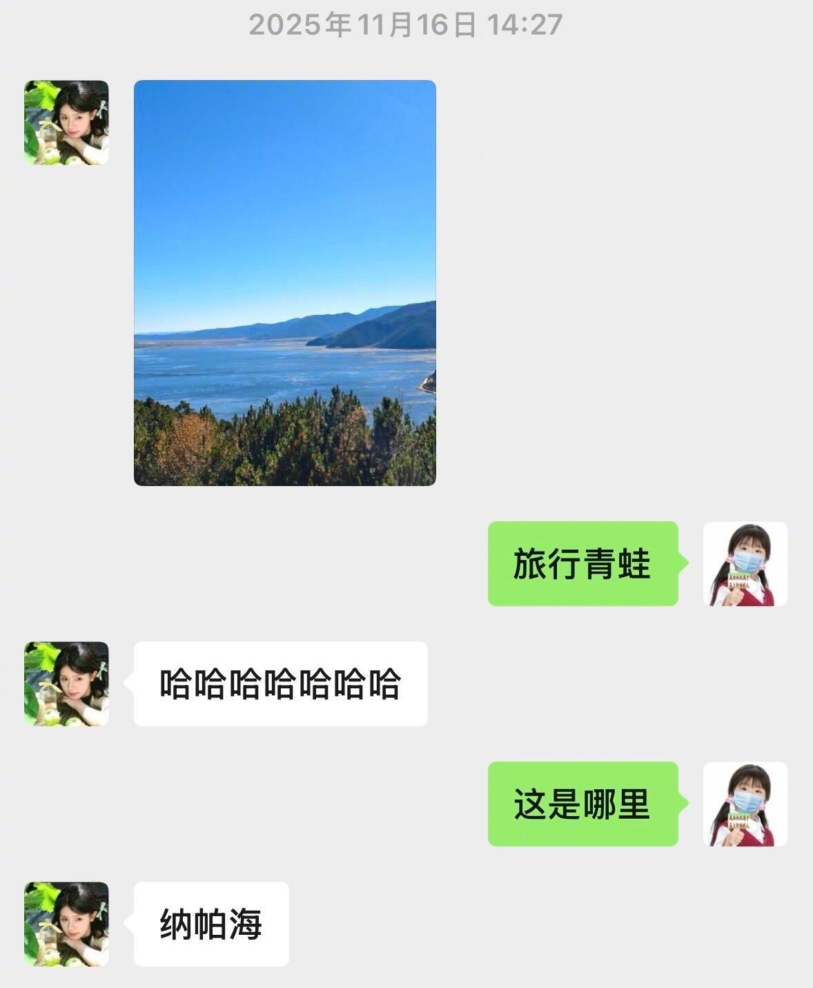 朋友独自旅行时会变成旅行青蛙