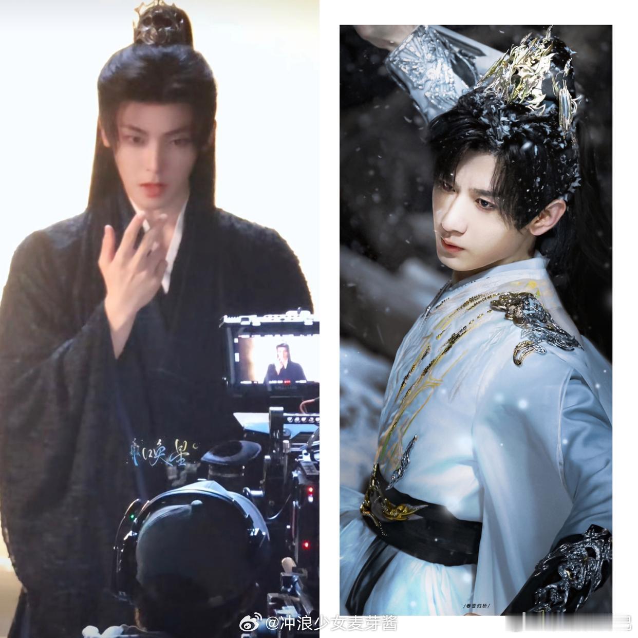 摸着良心讲，左边的帅哥比成毅更适合演王权富贵多了，至少剑眉星目五官硬朗有霸气。成