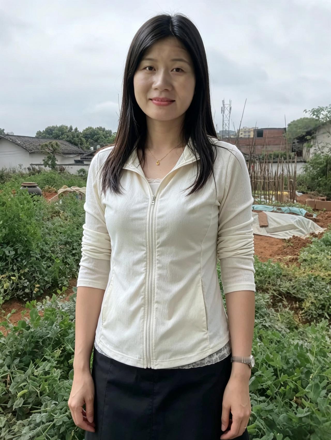 山野褪去冬色，草木慢慢生长你站在绿意中央，眉眼带着暖阳简约的外套，搭配利落的