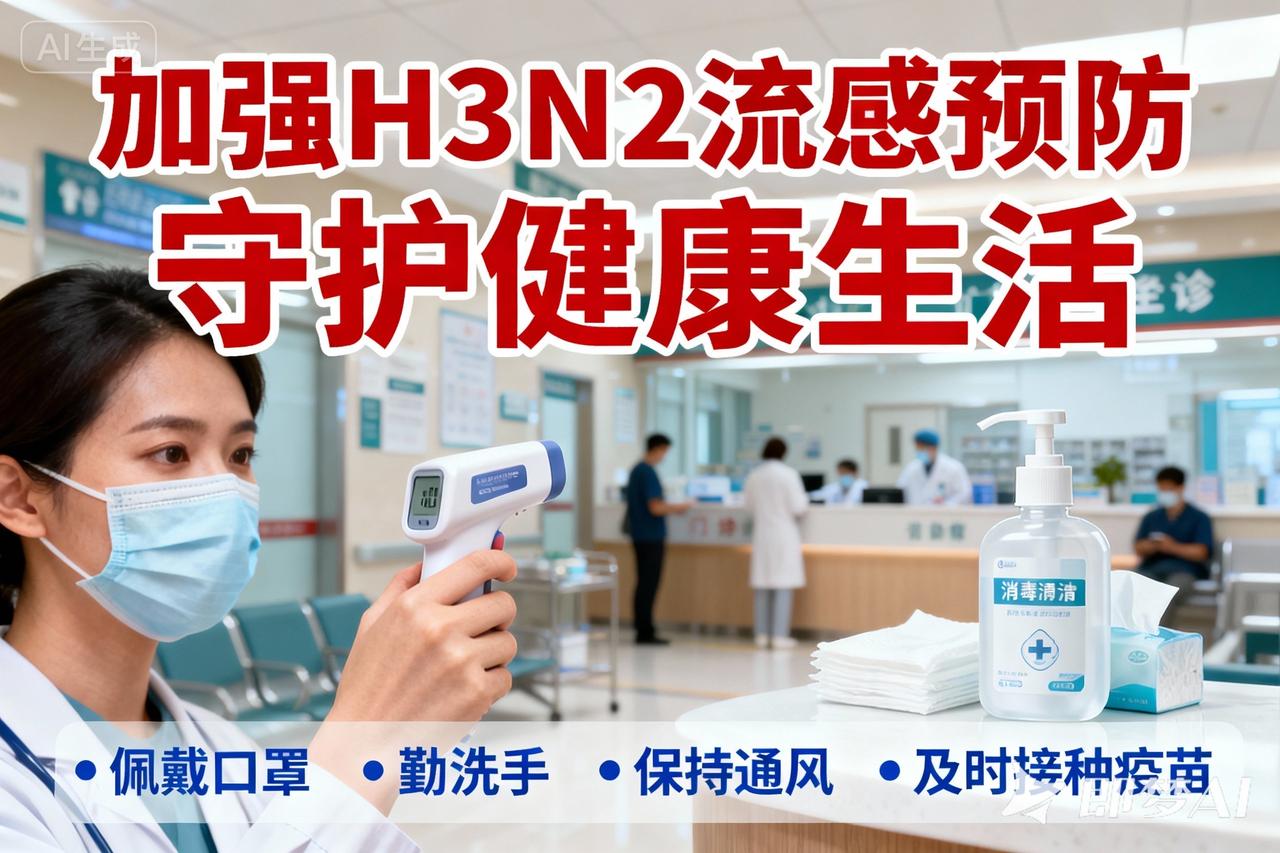 流感已来了，加强预防。中国疾控中心最新监测数据表明，甲型H3N2流感病毒已成为