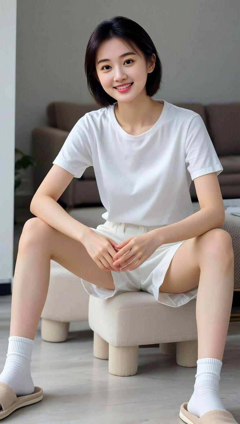 AI居家写真分享时尚美女视频