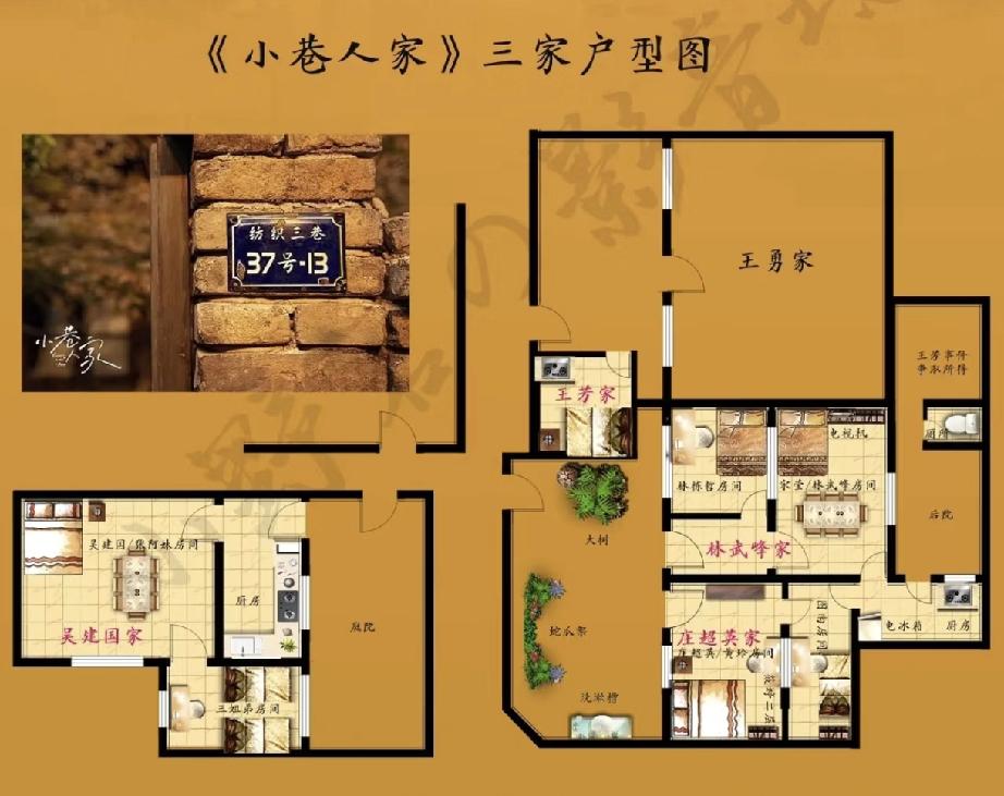 老吴家好大啊，庭院可以加造一个王芳家，三个孩子房间问题不就解决了[笑着哭]最喜