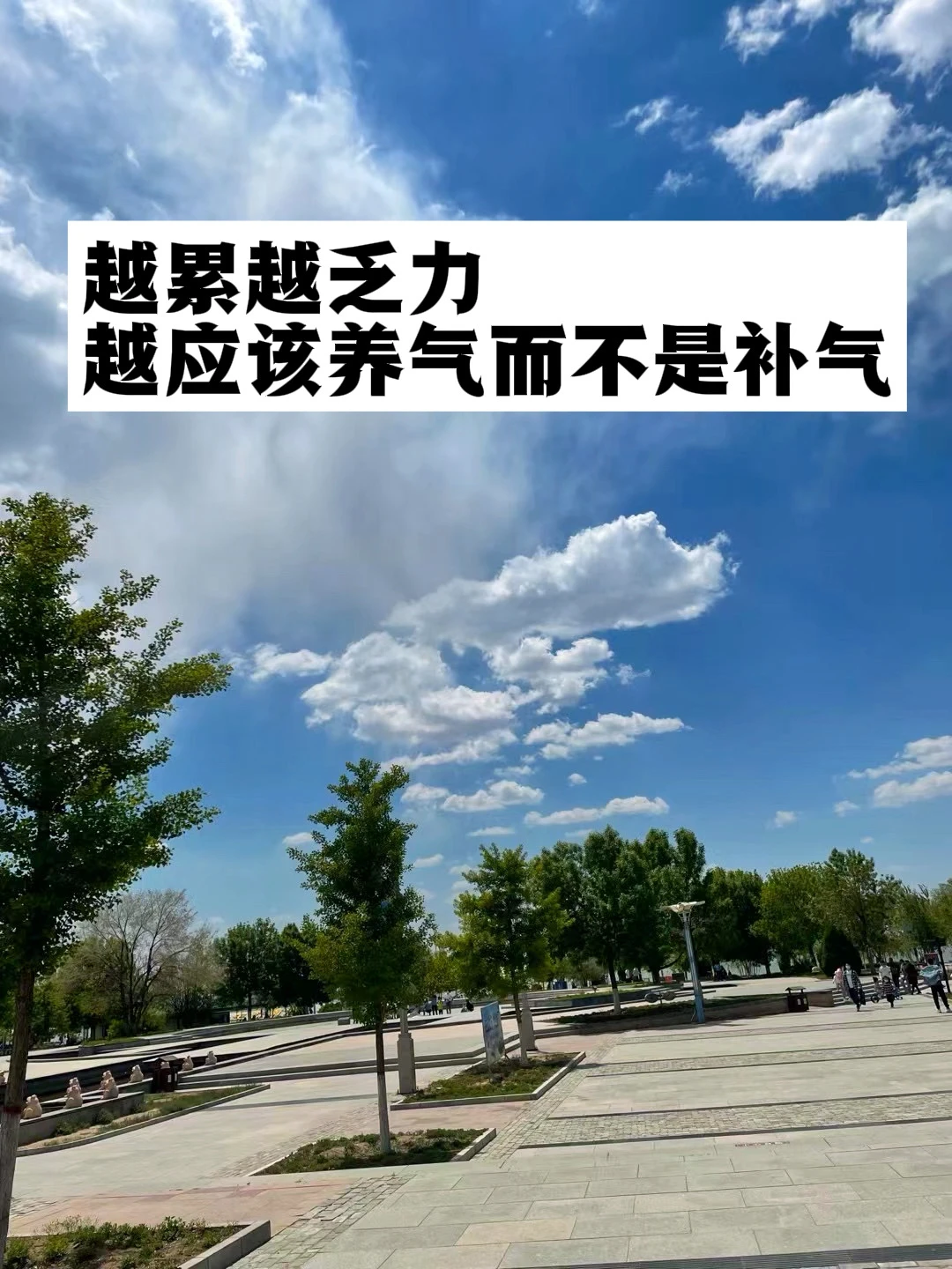 越累越乏力，越应该养气而不是补气.