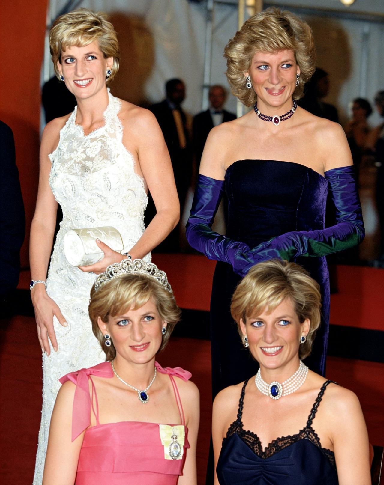 黛安娜王妃的蓝眼睛和她的蓝宝石真的很适合她，清澈透明而又明亮。威廉和夏洛特遗传了