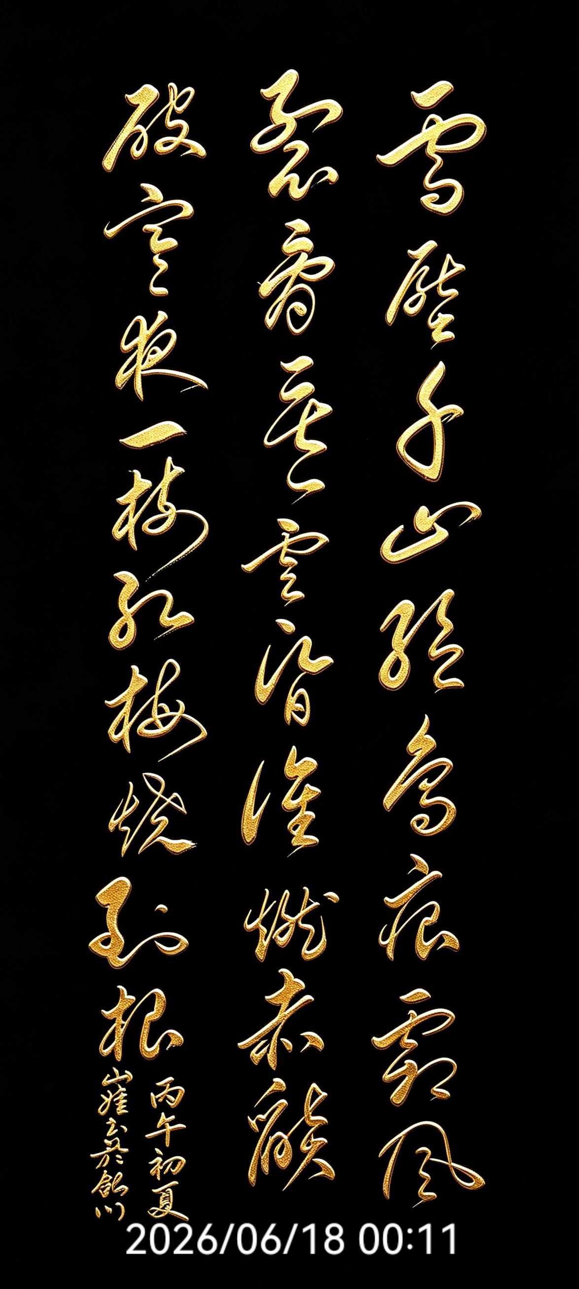 太美了！公认顶流《咏梅》七言绝句，配上这幅草书作品，心绪直接拉满，视觉冲击力扑面