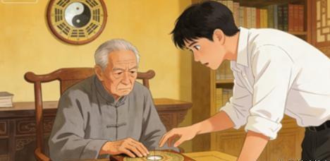 看风水的外公。我外公是风水先生，是方圆百里最有名的风水先生。他住的老宅子藏在