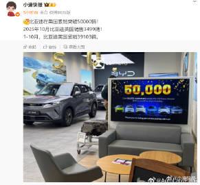 比亚迪在英国已经卖了50000辆了你们猜目前在英国最受欢迎的是海鸥、海豚、元PL