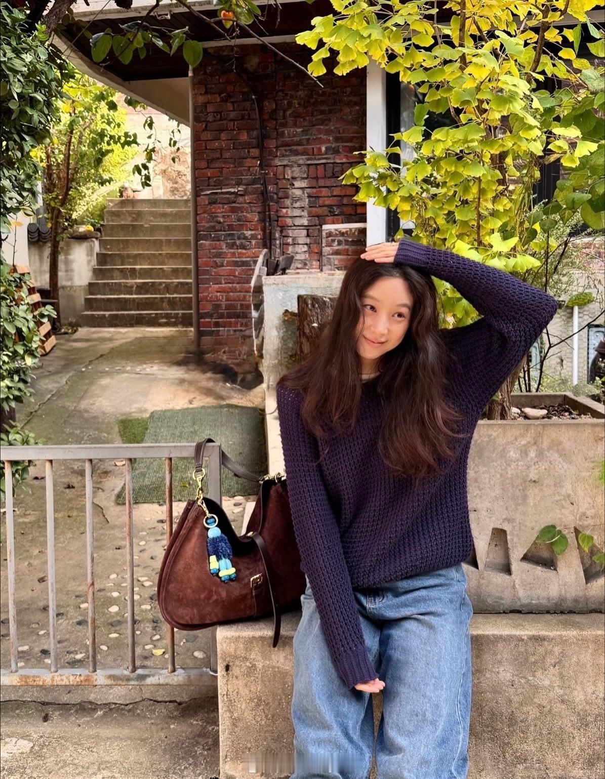 秋日穿搭郑丽媛ootd​​​