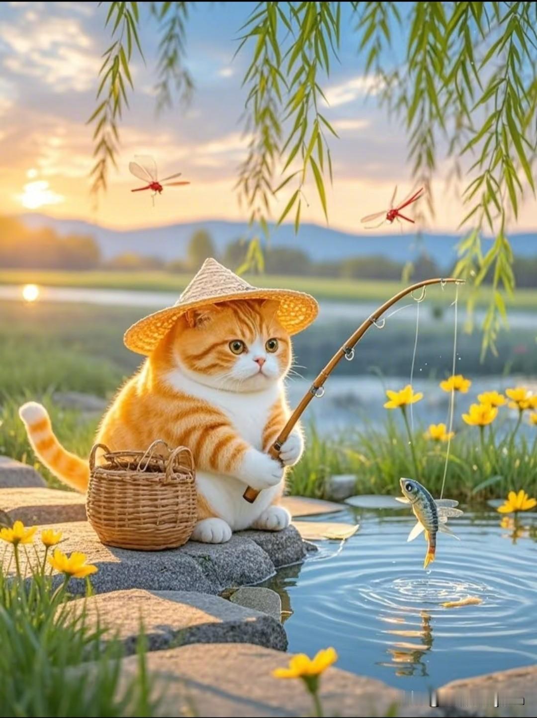 突然想养猫了，这两天在闲鱼上看猫咪，今天让父女俩过去看了看，临走时说我的要
