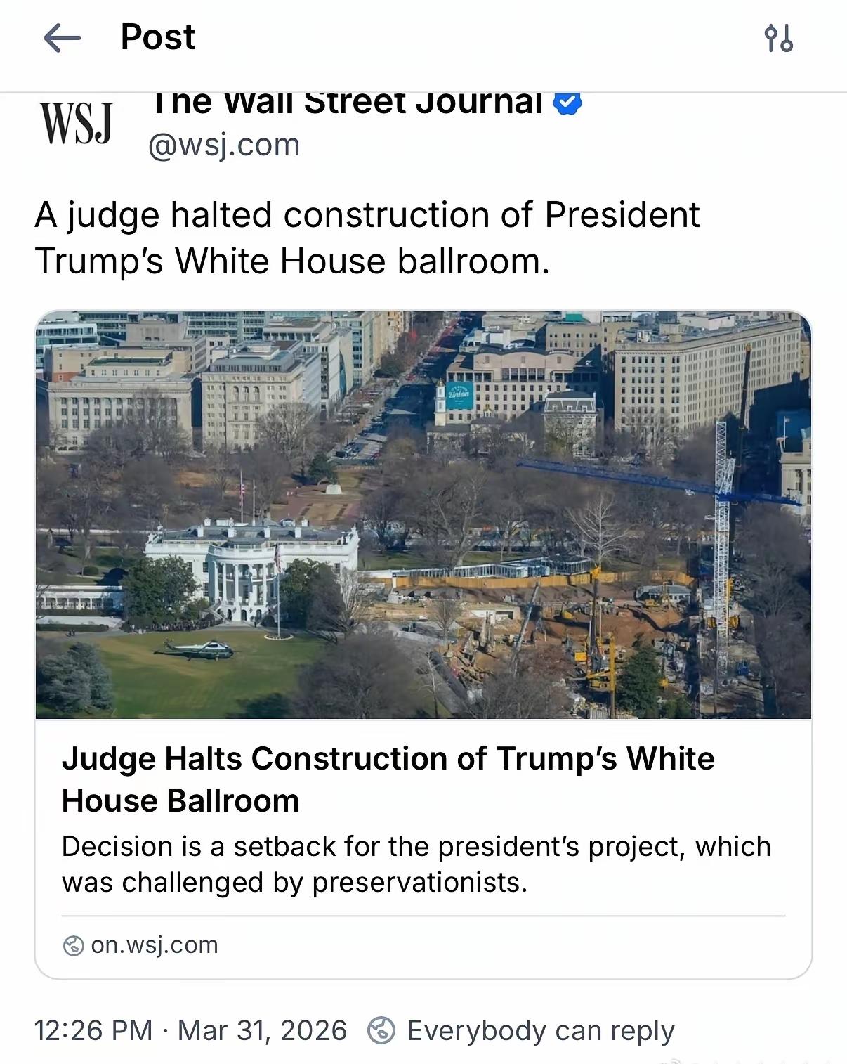 白宫宴会厅的进度太慢了吧！看照片还没出±00.00呢，现在又被叫停了，还能赶上2