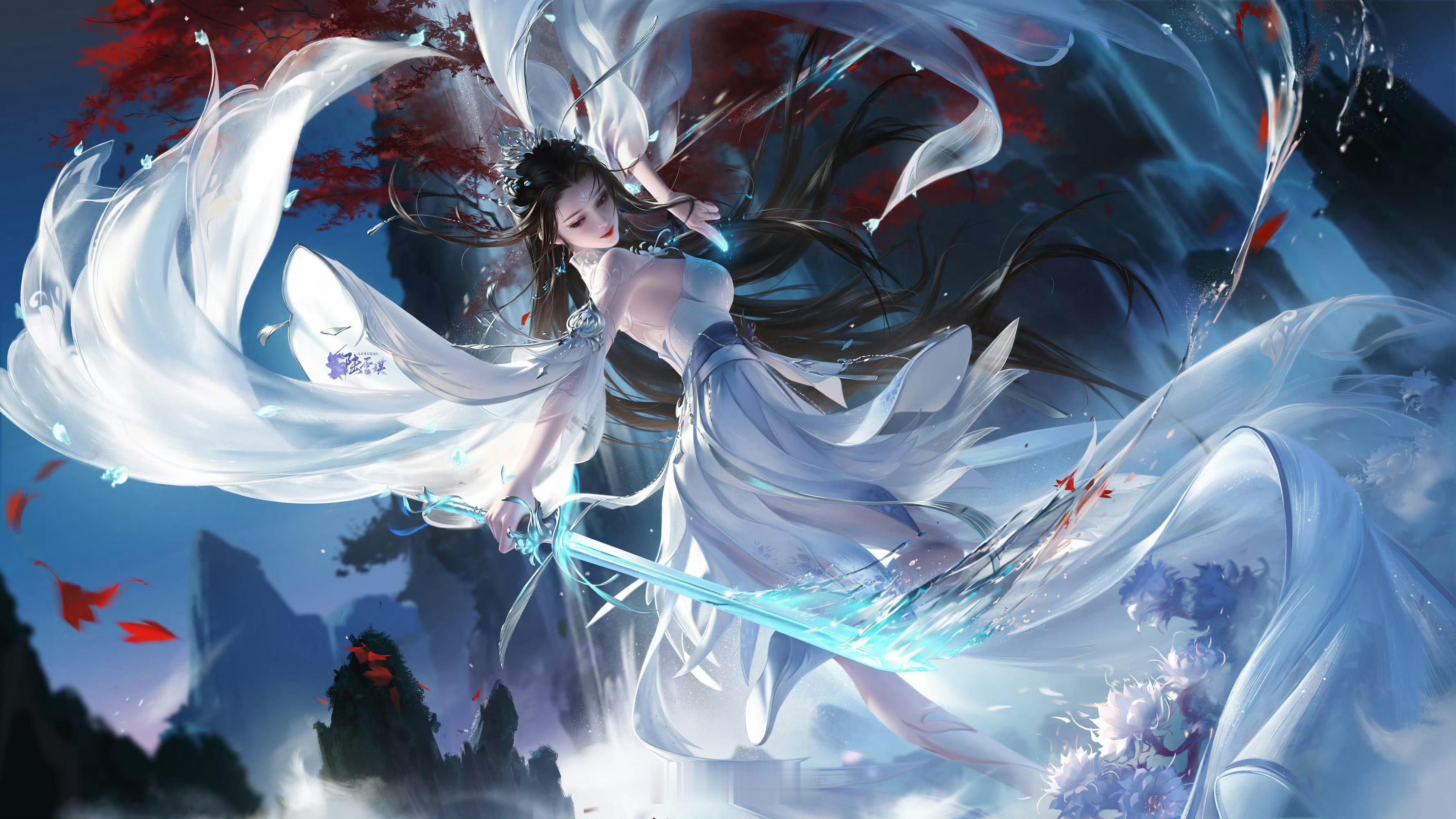 陆雪琪❄️诛仙唯一女主陆雪琪陆雪琪2022年527生日，六位数稿『惊鸿雪』画师