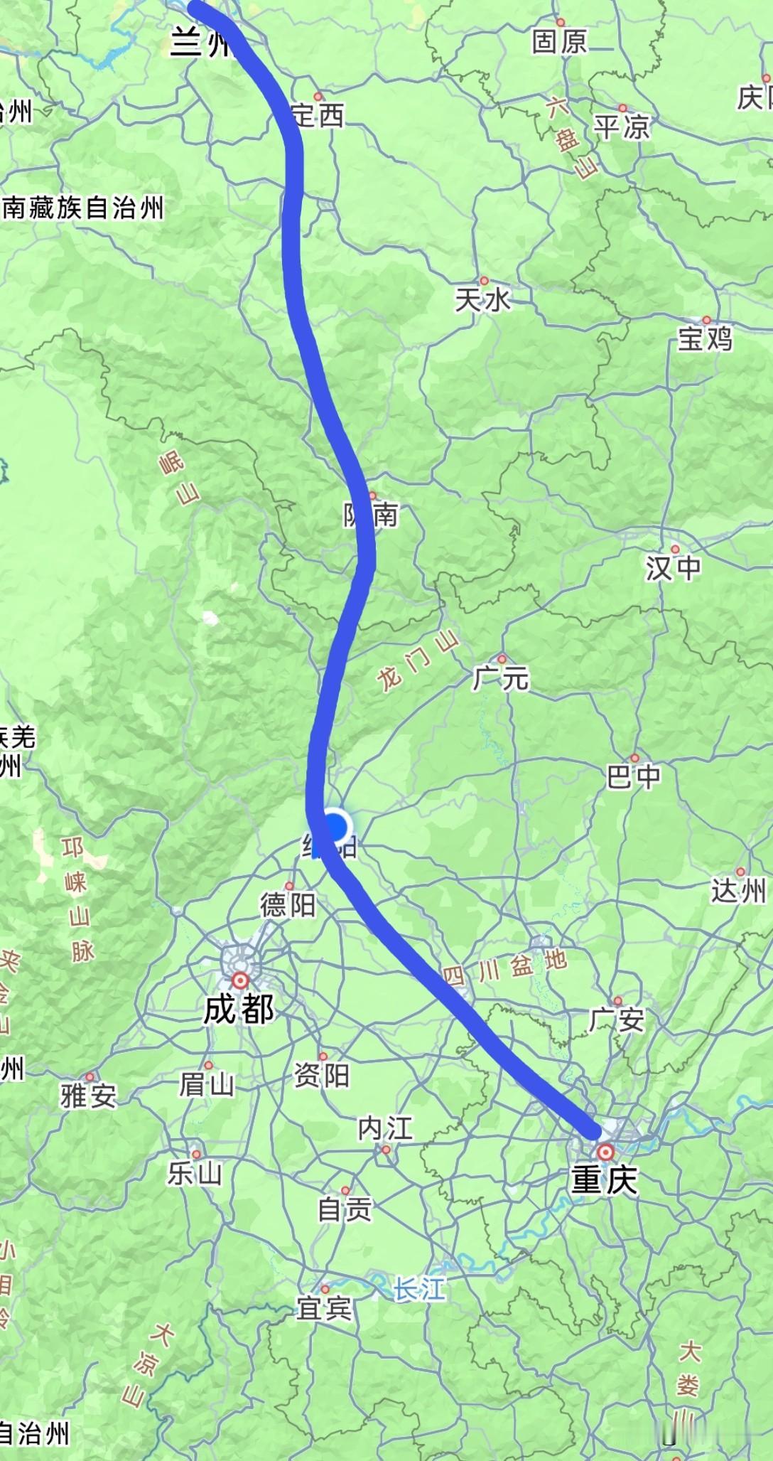 有人说，兰渝高铁不经过成都，所以成都不积极推进，四川段规划困难。搞错没有，成都是