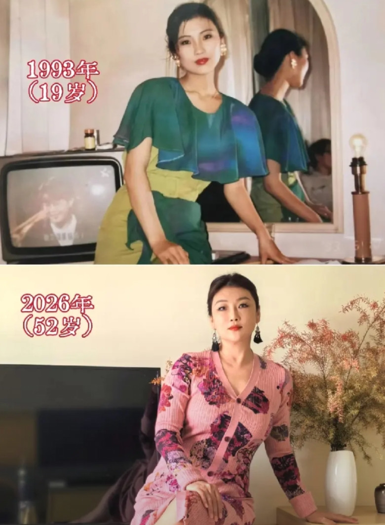 同样的一个人，时隔三十三年。