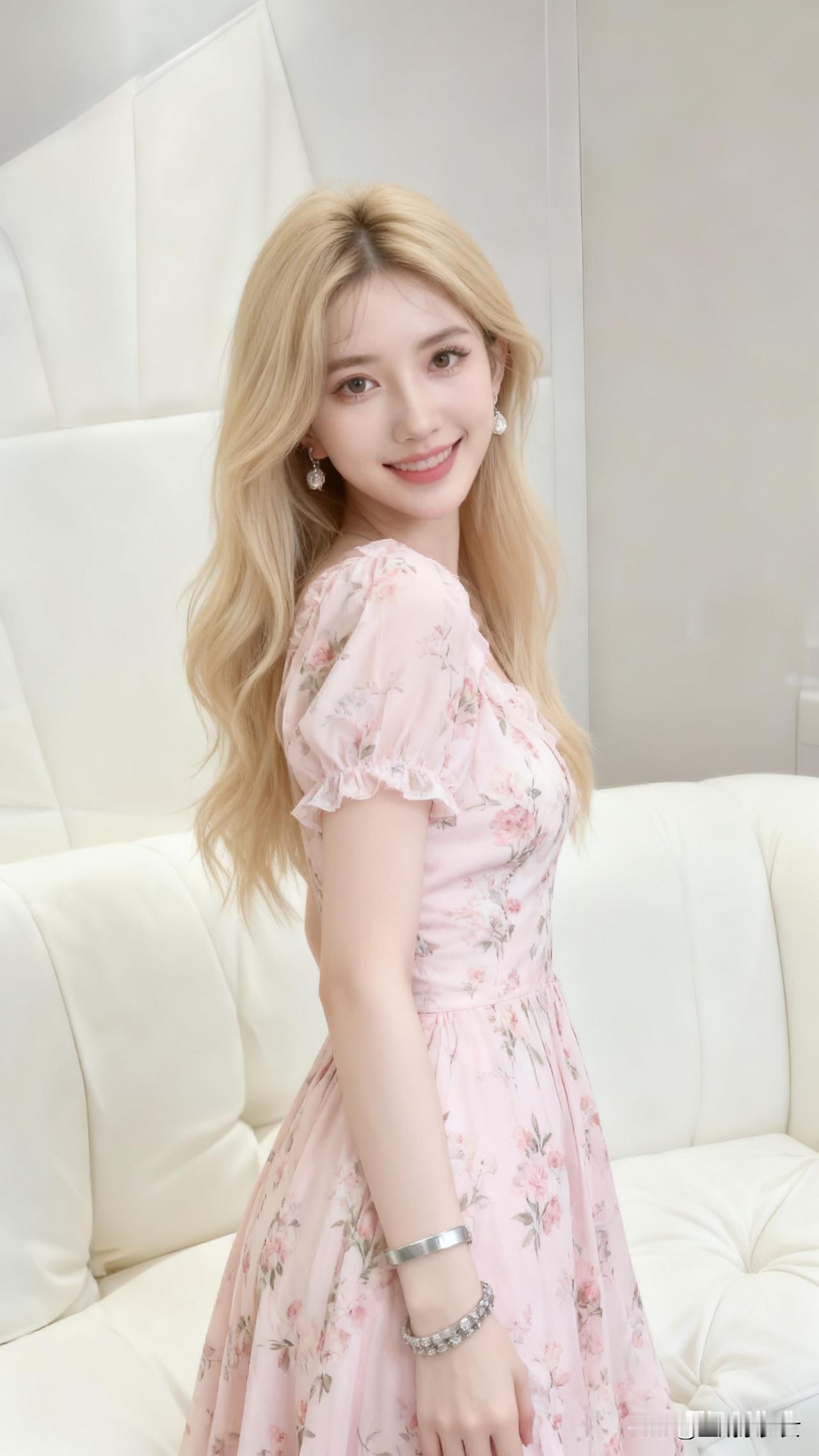 温柔甜美，优雅动人。