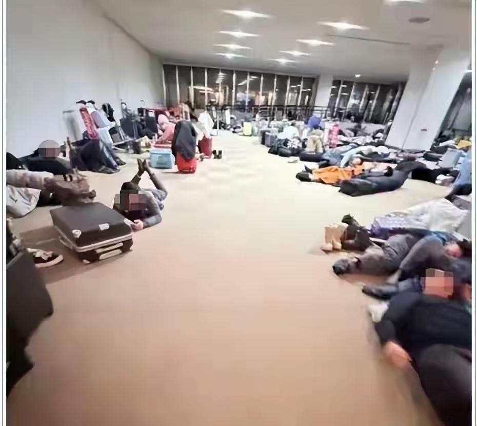 搞笑的事情在日本北海道新千岁机场（CTS）发生。“派包机！必须派包机来接我们！”