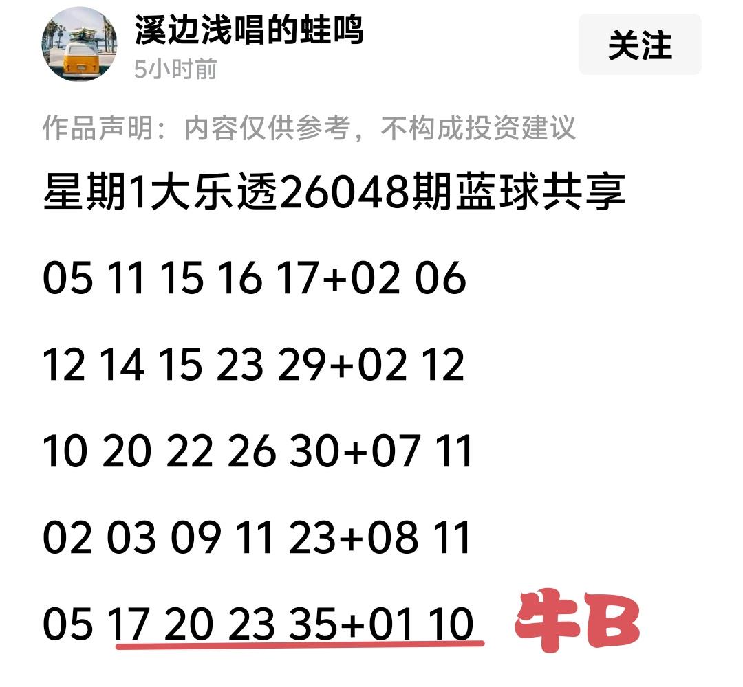 太牛逼了，简简单单的研究五注彩票，其中一注中了三等奖，就不知道他有没有下单。1