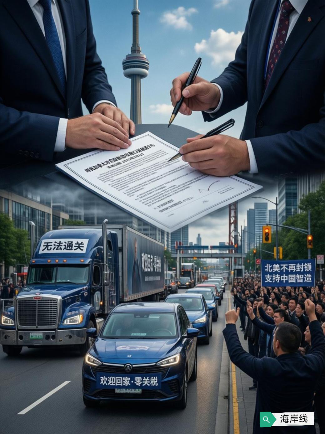 彭博社2月16日的一篇报道，把目光投向了加拿大——这个北美国家最近对华电动车政策