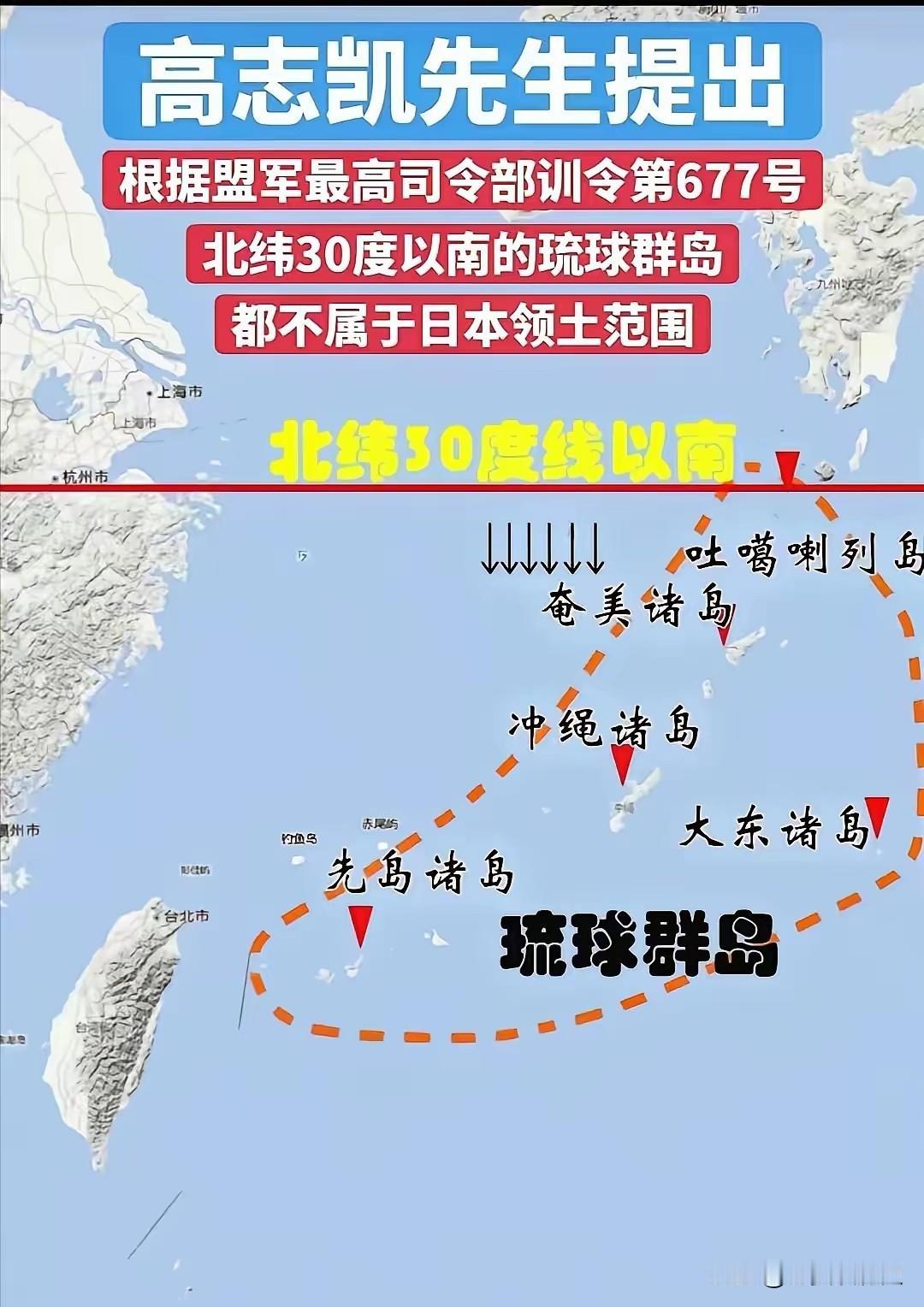 高志凯先生真是厉害，提出的主张总是简单明了。琉球不是日本的，他一句话就说清楚：北