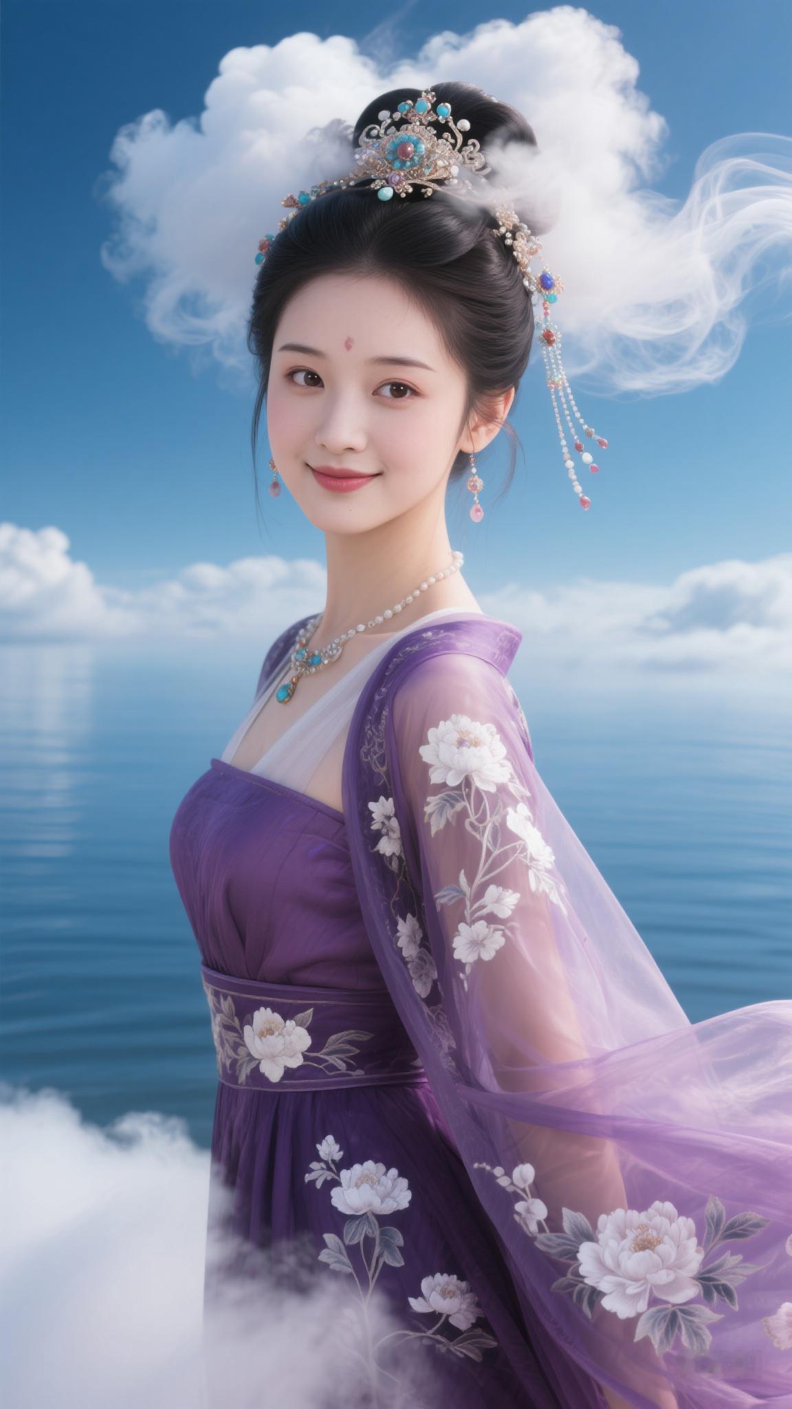 古风美女仙女下凡到人间古装女神还是古装美仙女