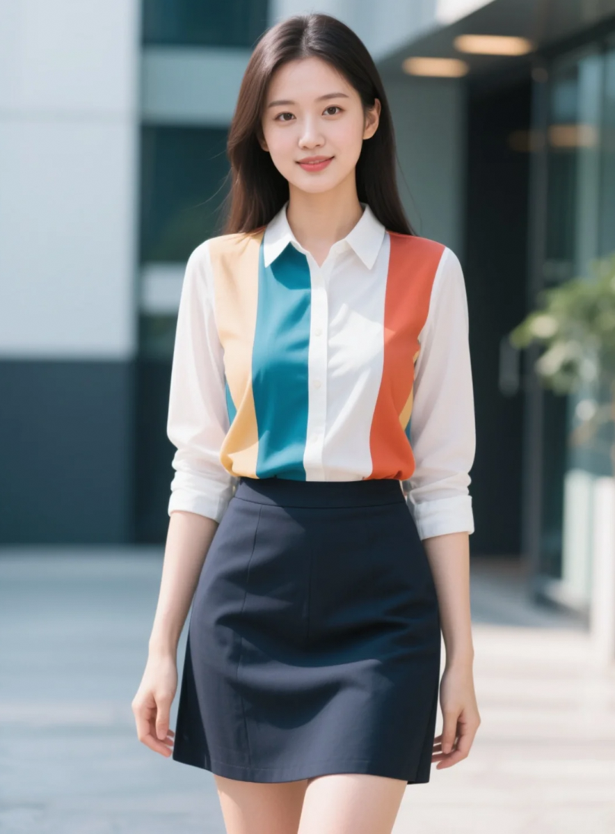 职场自信光芒，上班族美女的从容气场