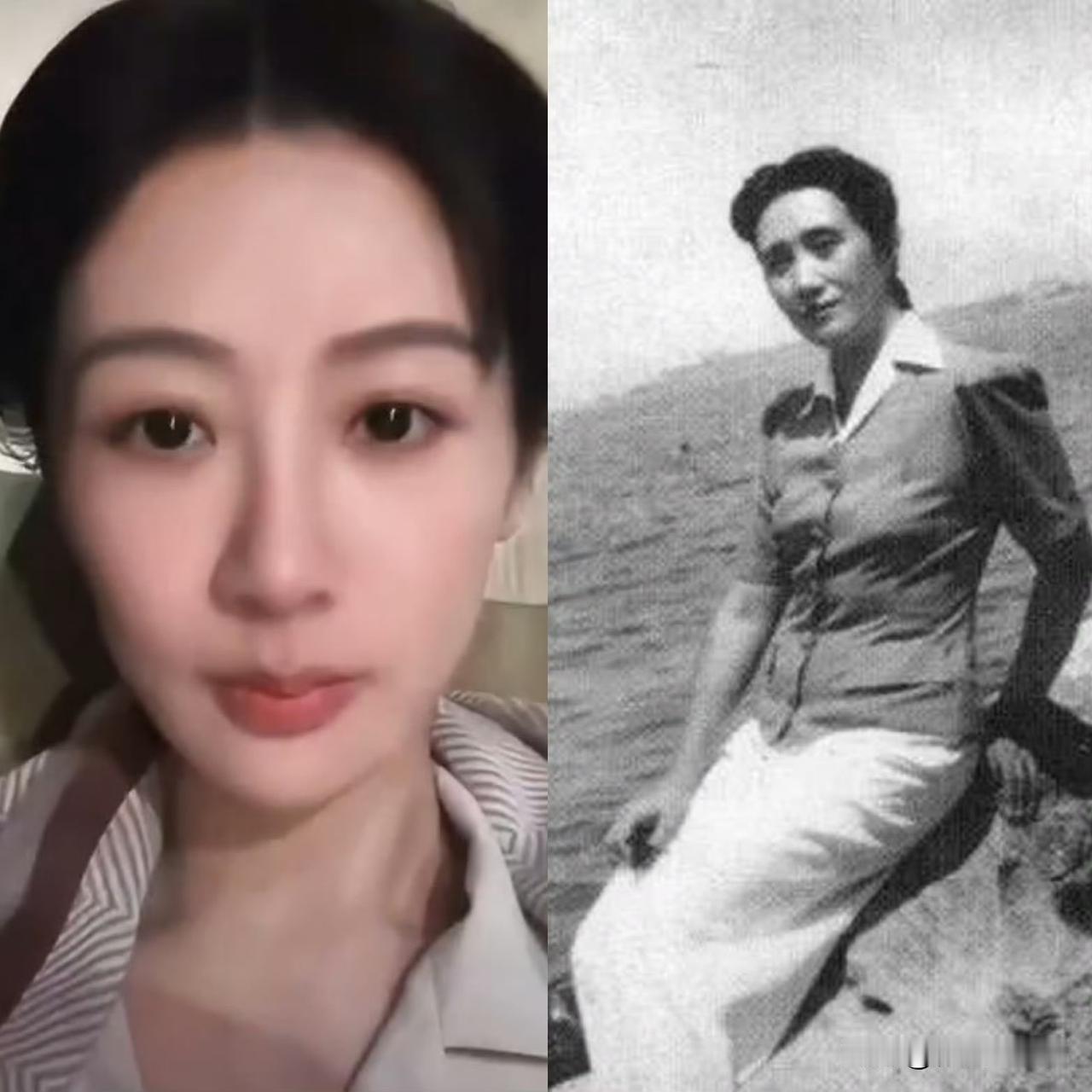 12月29日，杨紫的八字刘海梳上去了！盘发露额头，干净利落，《玉兰花开君再来》