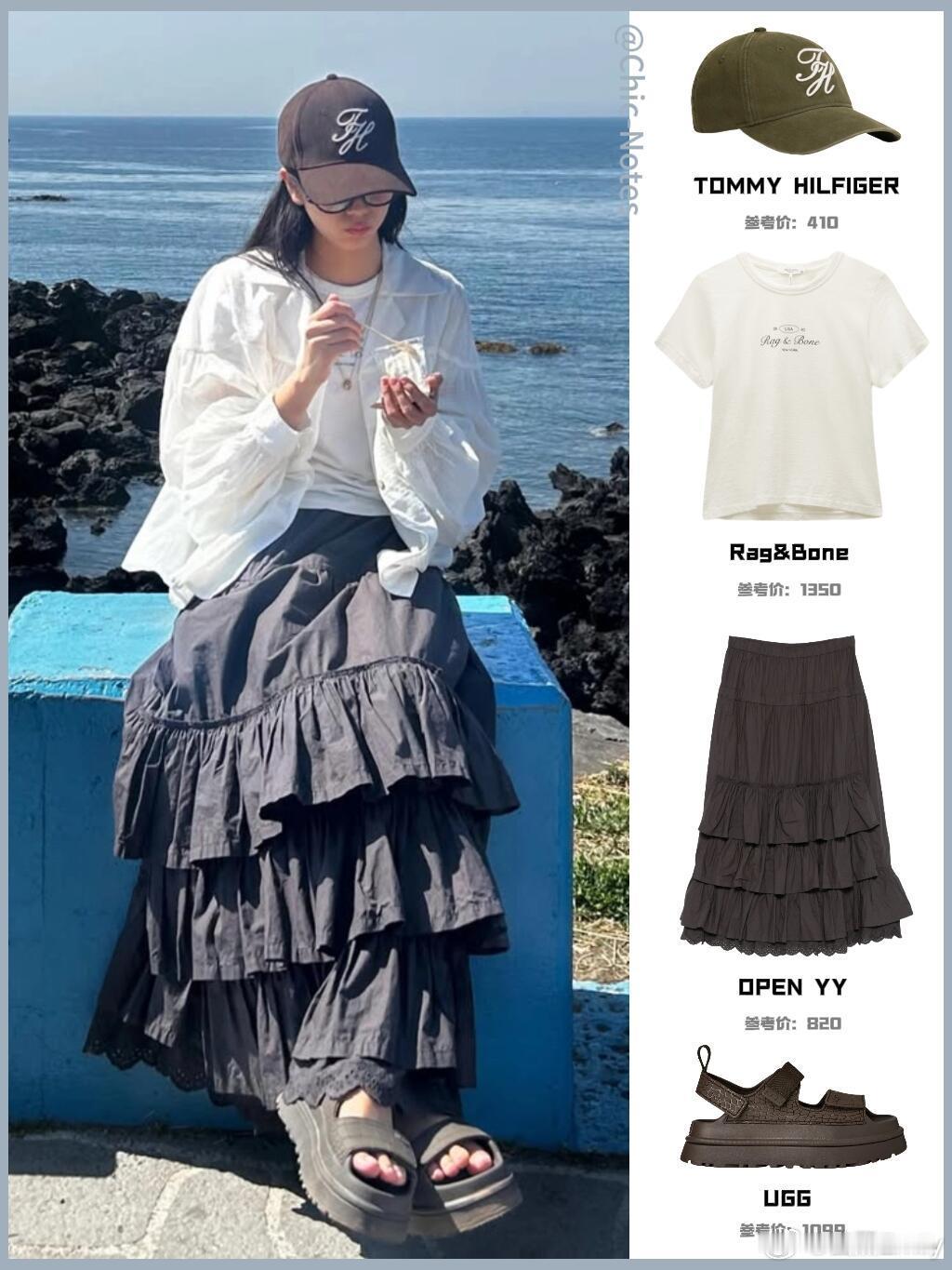 Jisoo济州岛旅行，再打卡bp团综录制小吃店Jisoo暴风更新济州岛旅行照，美