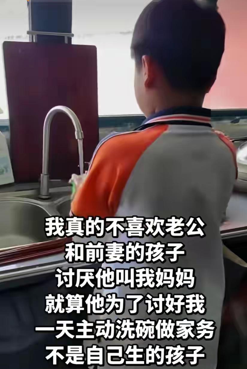 不是亲生就喜欢不起来？女子发视频坦言：丈夫跟前妻的孩子就算再懂事，再怎么讨好我
