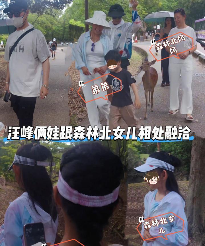 汪峰这次日本度假，不仅带着自己的一双儿女，还带着森林北女儿跟父母，这真是爱屋及乌