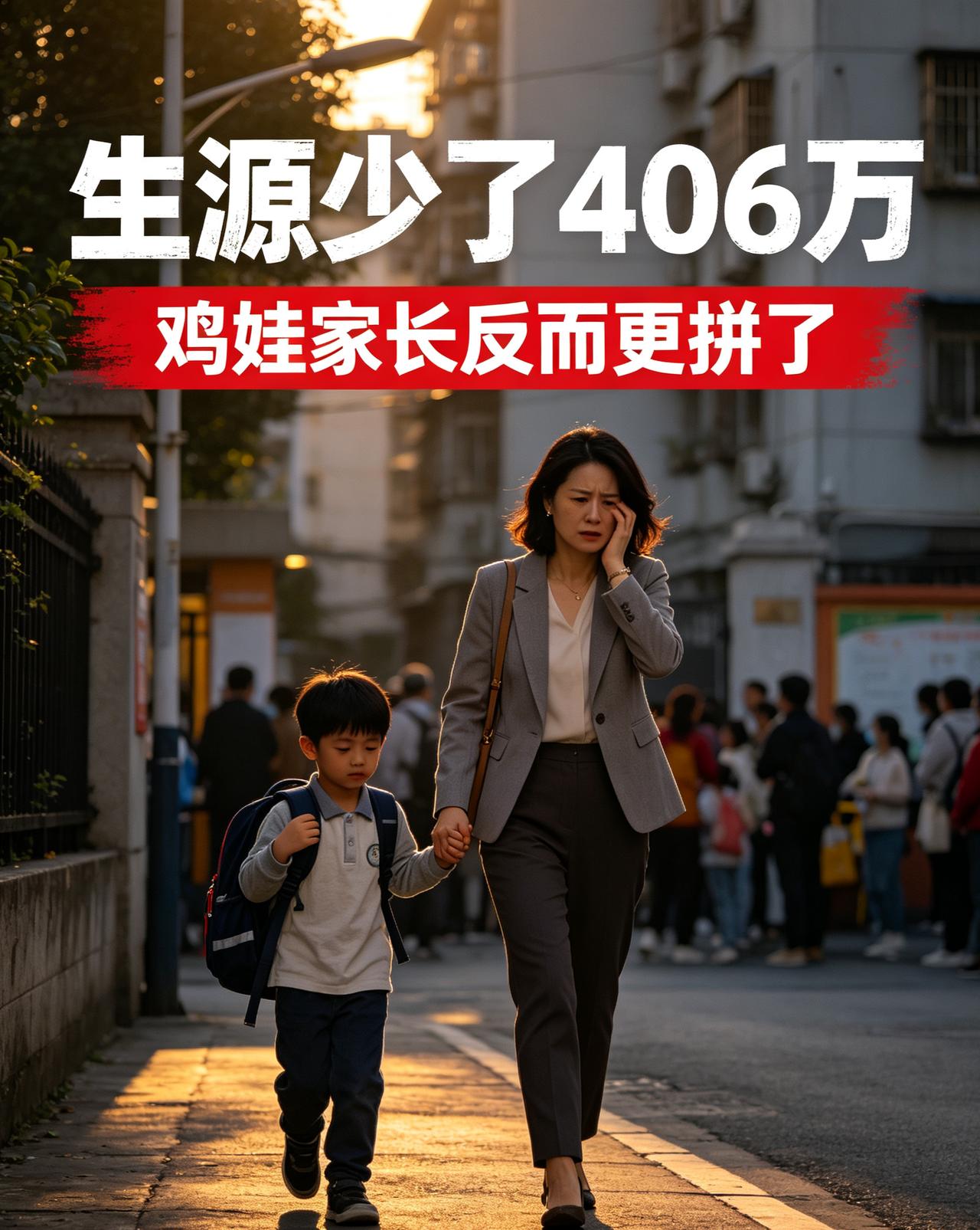 生源少了406万，鸡娃家长反而翻倍！普通人到底在怕啥？全国小学生一年少了4